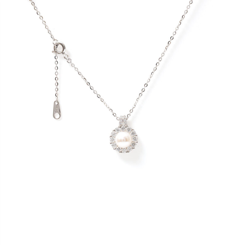 Liora Pearl-Halo Necklace