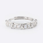 Eternal Cross Link Moissanite Band – S925 Sterling Silver
