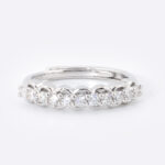 Classic Eternity Moissanite Band – S925 Sterling Silver
