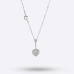 Heart Halo Diamond Necklace – Romantic Edition