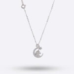 Celestial Wolf Moon Necklace – Dream Guardian Edition