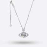 Orbit Halo Diamond Necklace – Statement Edition
