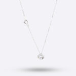 Classic Halo Diamond Necklace – Timeless Sparkle