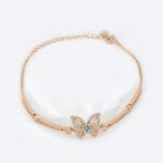 Golden Butterfly Bracelet – Elegant Sparkle Edition