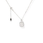 Faye Cushion-Halo Necklace