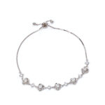 Estelle Wave-Halo Bracelet