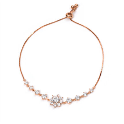 Delphine Golden-Floral Bracelet