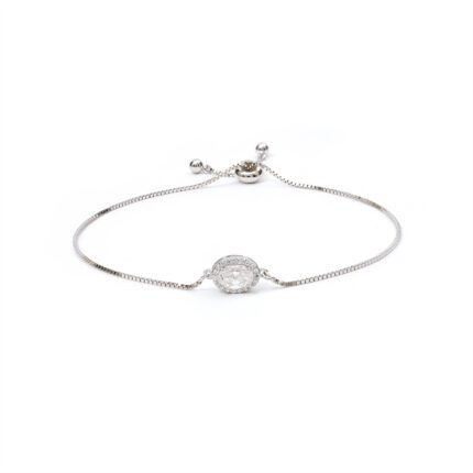 Elara Round-Halo Bracelet