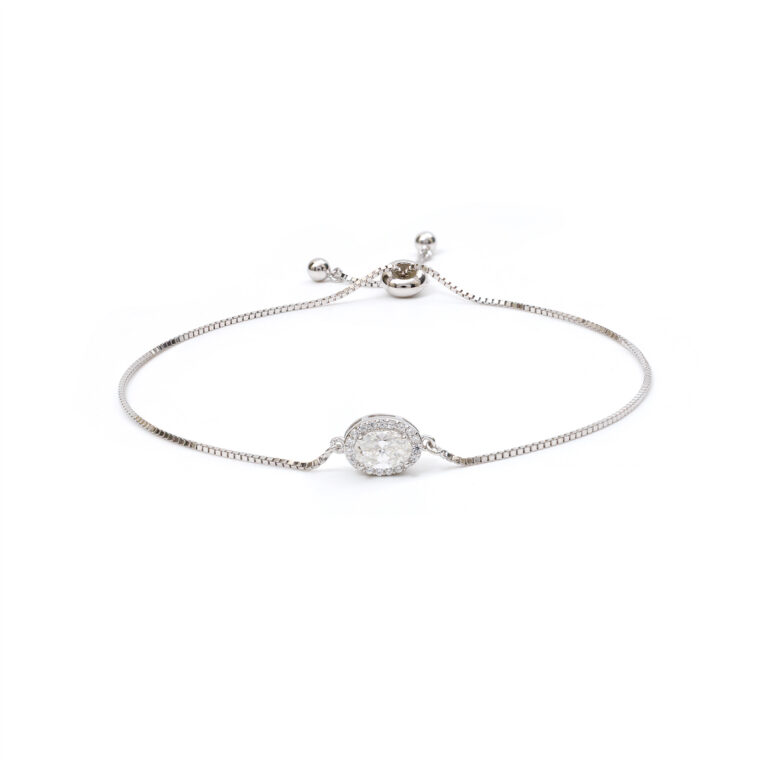 Elara Round-Halo Bracelet