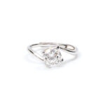 Aurora Swirl-Solitaire Ring