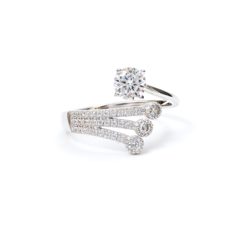 Elise Comet-Bypass Ring