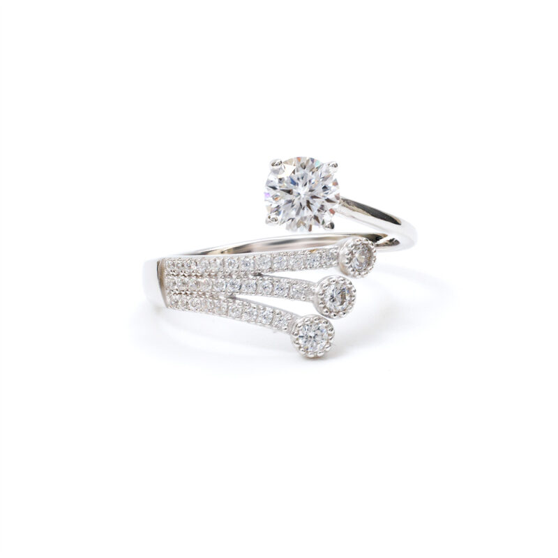 Elise Comet-Bypass Ring
