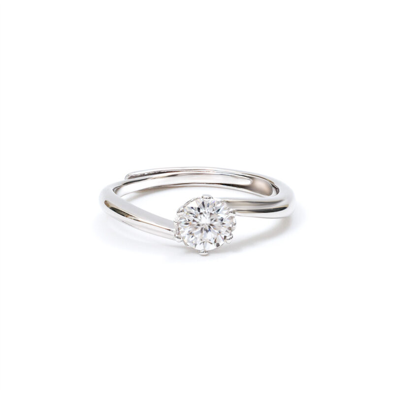 Elodie Bypass-Solitaire Ring
