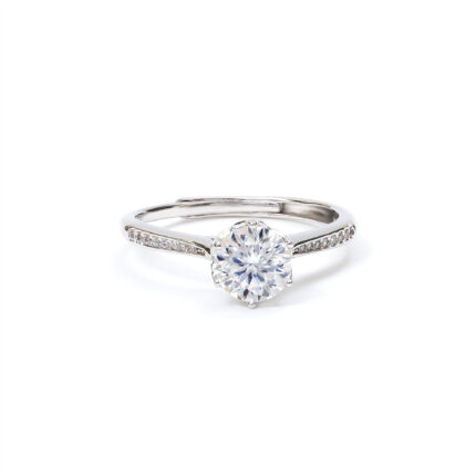 Aster Split-Solitaire Ring