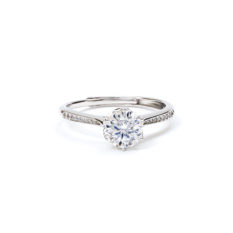Aster Split-Solitaire Ring