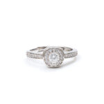 Thea Swirl-Halo Ring