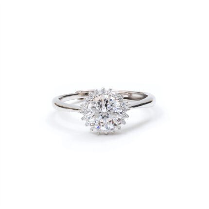 Calista Sunburst-Halo Ring