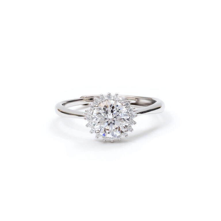 Calista Sunburst-Halo Ring