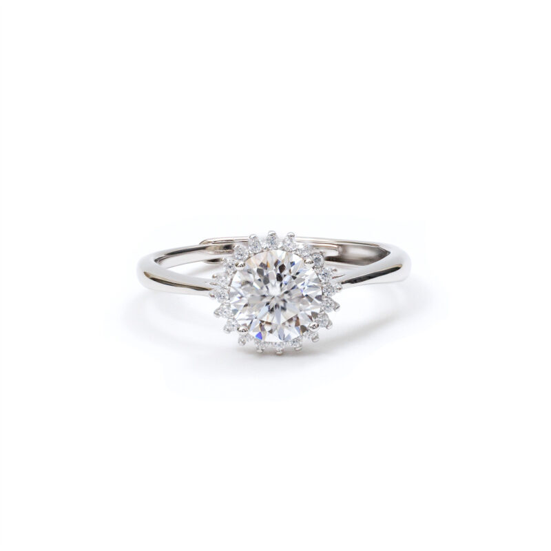 Calista Sunburst-Halo Ring
