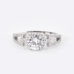 Royal Celestia Cushion Halo Diamond Ring of Infinite Luxury Brilliance