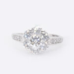 Royal Celestia Floral Diamond Blossom Ring of Eternal Moonlight Elegance