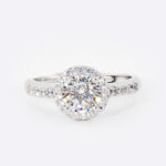 Celestial Twinkle Crown Diamond Band Ring of Delicate Eternal Elegance and Grace