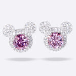 Pink Mickey Studs