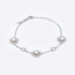 Pearl Blossom Charm Bracelet