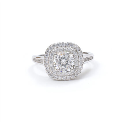 Maia Cushion-Halo Ring