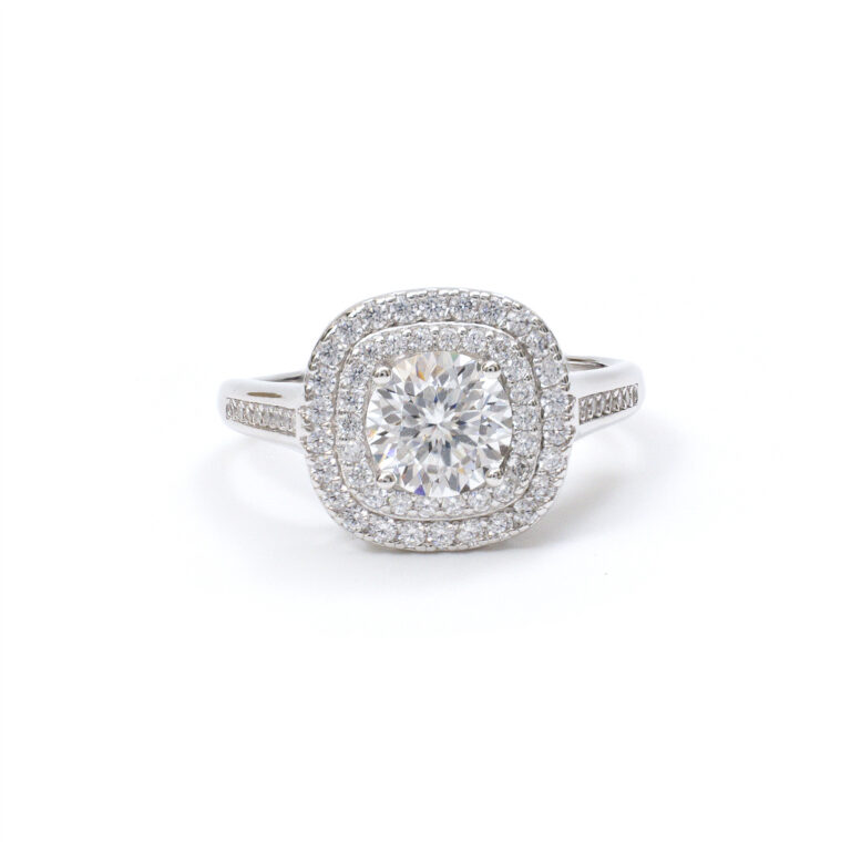 Maia Cushion-Halo Ring