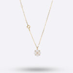 Pearl Cluster Moissanite Necklace