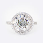 Halo Moissanite Ring