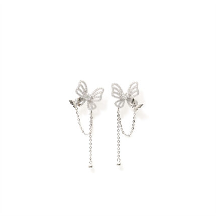 Aurelia Butterfly-Tassel Dangles