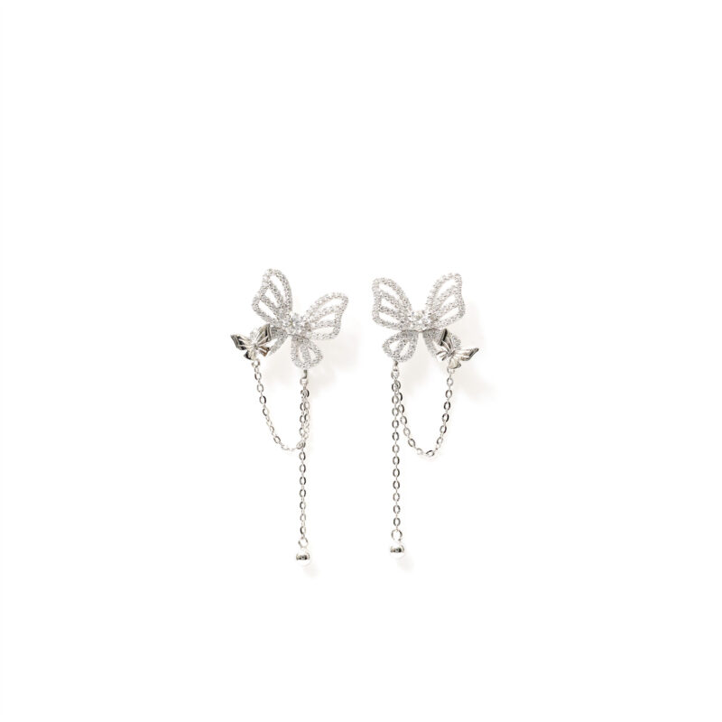 Aurelia Butterfly-Tassel Dangles
