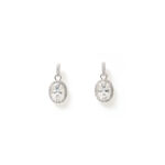 Selene Oval-Bezel Hoops