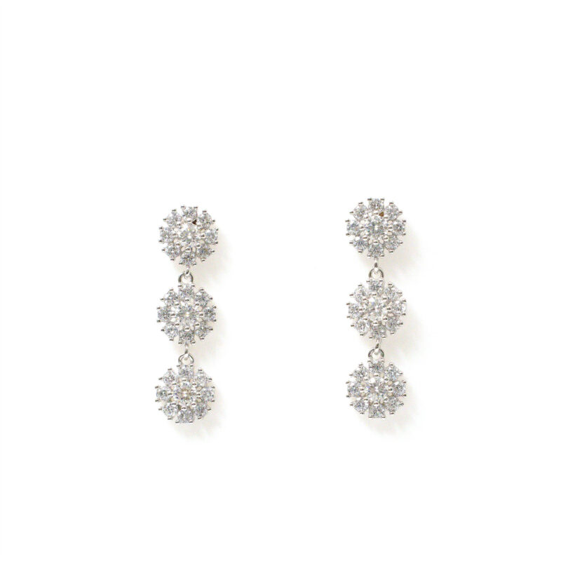 Azura Triple-Floral Dangles