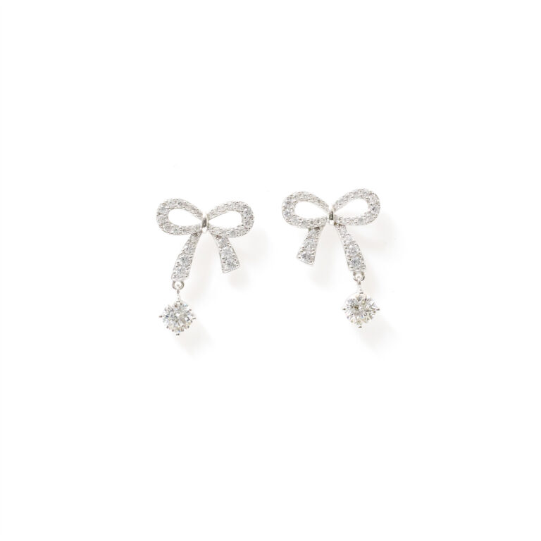 Dahlia Bow-Tassel Drops