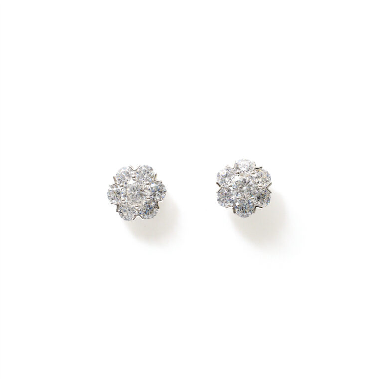 Calista Floral-Cluster Studs