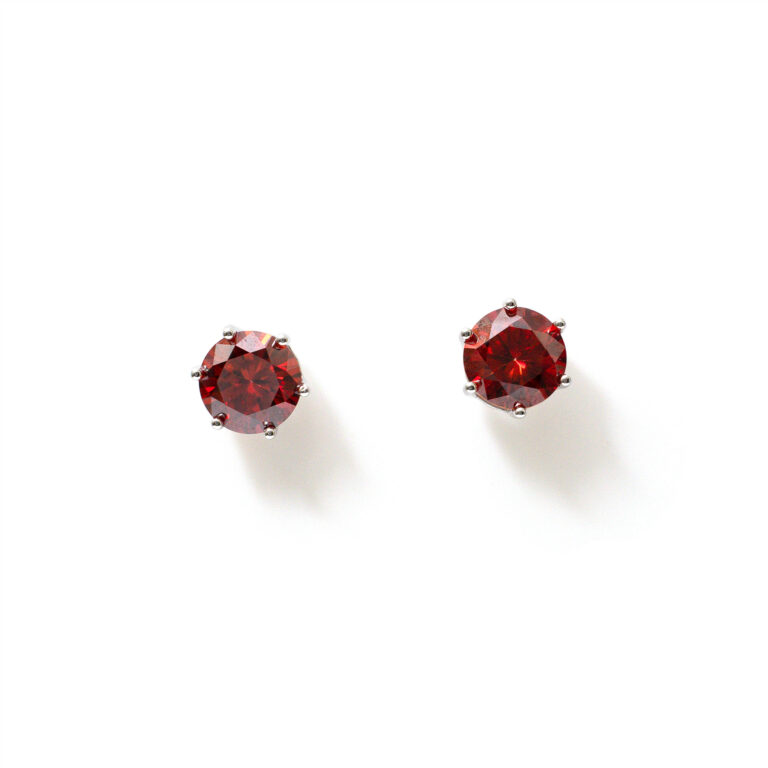 Clara Ruby-Solitaire Studs