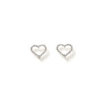 Elara Heart-Outline Studs