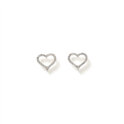 Elara Heart-Outline Studs