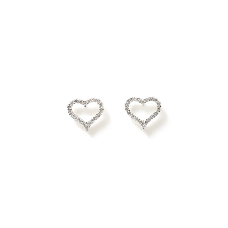 Elara Heart-Outline Studs