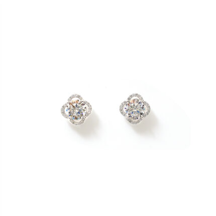 Faye Cushion-Halo Studs
