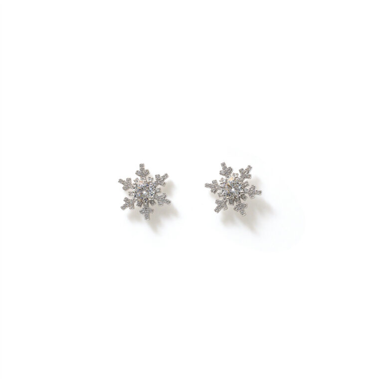 Freya Snowflake Studs