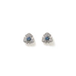 Gaia Sapphire-Pear Studs