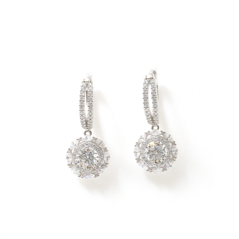 Opal Starburst Hoops