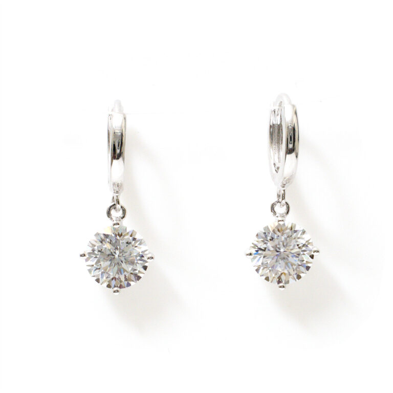 Aster Round-Solitaire Hoops