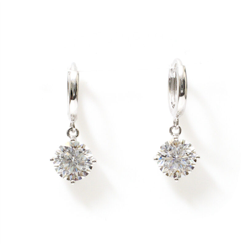 Aster Round-Solitaire Hoops