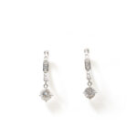 Celeste Petite-Solitaire Hoops