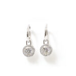 Calista Round-Bezel Hoops